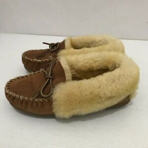 L.L. Bean Brown and Cream Women's Slippers